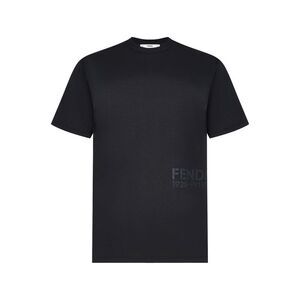 Fendi Men Cotton T-Shirt With Logo